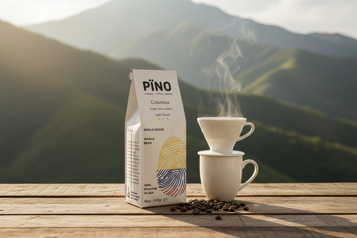 Colombia Single Origin Coffee with Package